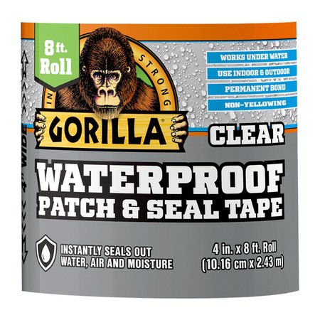 GORILLA GLUE Gorilla 4 in. W X 8 ft. L Clear Waterproof Repair Tape 107261